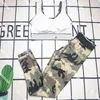 Camuflaje de pistas de camuflaje tanques de ejercicios acolchados para mujeres Mujeres trajes de yoga sin mangas