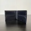 Designer plånböcker för män lyxigt kort koskinn äkta läder affärscasual man korthållare plånbok dam svart modeväska med låda