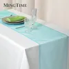 Table Runner 10pcs Sheer Organza Table Runner Wedding Party Supply Favours Home Chrismas Luxury Dining Table Decoration 30cm X 275cm 230322