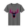 Men's T-skjortor trycker T-shirt O-Neck Neos Stag Custom Made ShorteVed Cotton Top Mens Fashion