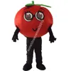 Nouveau Costume de mascotte de tomate rouge Top personnage de thème d'anime de dessin animé Carnaval unisexe adultes taille fête d'anniversaire de Noël Costume de tenue en plein air