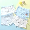 Mutandine 4PCSLOT Bambini Ragazzi Intimo Cartone animato Pantaloncini per bambini Neonato Bambino Boxer Strisce Adolescenti Mutande di cotone 230322