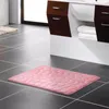 Tapis de bain Tapis en mousse à mémoire de forme en pierre 3D Épaississant Tapis antidérapant en velours de corail à rebond lent