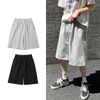 Męskie szorty proste zwykłe ubrania ubranie Summer Korean Ogólny kolor prosty sznurka workowate męskie dresy 230322