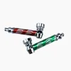 More Colorful Zinc Alloy Hand Mini Pipes Portable Removable Dry Herb Tobacco Filter Silver Screen Spoon Bowl Innovative Handpipes Smoking Cigarette Holder DHL