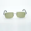 Buffs cool lunettes de soleil 3524031 avec pattes en corne de buffle texturée noire naturelle et lentille taillée de 57 mm