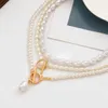 Collares pendientes Ingemark Vintage barroco perla corazón OT hebilla colgante collar para mujer boda nupcial grano cadena cuello accesorios joyería nuevo Z0321