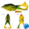 1 pièces Double hélices grenouille Wobbler appât souple jigging leurres de pêche 95mm24g appâts à manivelle artificiels méné Topwater matériel de pêche