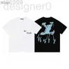 T-shirts voor heren populaire 23SS Designer Letter Gedrukt T-shirts T-shirt Sweatshirt Fashion High Street Korte mouwen Zomer Casual T-shirt Ademende Men Women Crew 038 QF7W