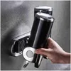 Distributeur de savon liquide en mousse porte-désinfectant pour les mains pompe à shampoing murale accessoires de salle de bain outils de décoration de douche portables Drop Dhgbz