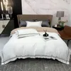 silk bedding set gray white