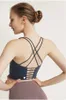 LL Women Yoga Bra Tops Underwear Fintness Tank Vest Beauty Back Bodice Workout Breathble Shockproof Top Female