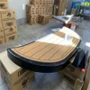 2013 Moomba Mojo Badeplattform Trittpolster Boot EVA-Schaum Faux-Teak-Deck-Bodenmatte Selbstunterstützender selbstklebender SeaDek Gatorstep-Stil-Boden