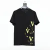 Mens T 셔츠 더운 여름 스타일 패턴 편지와 함께 자수 테스 짧은 슬리브 캐주얼 셔츠 유니즈렉스 아시아 크기 S-XL