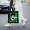 أكياس التسوق X البقالة حقيبة Women Cute Gon Freecss Canvas Shopper كتف كبير السعة