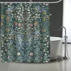 Duschgardiner William Morris Art Anpassad mönster Polyester Badgardin Vattentäta duschgardiner DIY Badskärm Tryckt gardin för badrum 230322