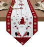 Tischläufer, Weihnachts-Schneeflocken-Zwerg, Schneeflocken-Tischläufer, Couchtisch-Dekoration, Küchentischdecke, bedruckte festliche Tischdecke, Tischsets 230322