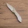 G3510 Pocket Folding mes 8cr18mov Satin Drop Point Blade Roestvrij stalen handvat Outdoor EDC Pocket Folder messen 2 stks/lot