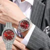 Armbanduhren Hip Hop Mode Herren Armbanduhr Uhr Top Armbanduhren für Männer Datum Kalender Uhr Verkauf wasserdicht Sport Reloj Hombre