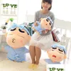 Stuffed Plush Animals Explosion Dressing Crayon Shinchan Toy Cute Funny Ragdoll Doll Net Red Slee Pillow Big Girl Bir Drop Deliver Dhptc