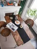 Стол -бегун Black Table Runner Festival Party Living Room вязаная деревенская мута на заказ с твердым столом. 230322