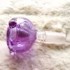 2PCS/Pack Purple 14mm Male Joint Bowl Bong Accessory Dab Rig Glass Bong recycler dab rig smoking accessories Free Shipping
