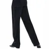 Stage Wear Latin Dance Pants Men Ballroom Performance Clothes Male Trousers Black Competition Cha JL5319