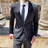 Herrenanzüge, Blazer, 7XL, Blazer, Weste, Hosen, High-End-Marke, kariert, Retro-Business-Anzug, Bräutigam, Hochzeit, Party, schmaler Anzug, Mode, britischer Stil, Leistung 230322