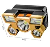 Superhelle 5-LED-Scheinwerfer-Taschenlampe, wasserdicht, 4 Modi, Miner-Lichter, USB, wiederaufladbar, mit 18650-Batterie, Scheinwerfer, Outdoor, Angeln, Wandern, Camping, Stirnlampe, Taschenlampe