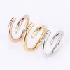 love ring womens nail ring couple Diamond screw designer jewelry stainless steel zircon jewelry gifts for woman Accessories wholesale wedding gold designer ring