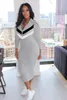 캐주얼 드레스 731162 가을 겨울 여자 패션 홈 섹시한 프린트 긴 소매 드레스 멍청이 플러스 사이즈