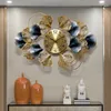Väggklockor kreativ modeklocka modern design hem dekorativt vardagsrum sovrum konst ljus lyx metall stora klockor