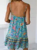 فساتين غير رسمية ، طباعة فستان عاريات بلا أكيام كل يوم لملابس المرأة الصيفية