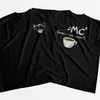 Survêtements pour hommes COOLMIND 100 coton café imprimé chemise drôle grande taille col rond Streetwear t-shirt surdimensionné ee s 230322
