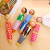 Japanese And Korean Stationery Cartoon Ballpoint Pen Doll Small Advertising Marker Student Novelty Pens For Writing