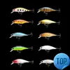 1pcs minnow fishing lures عيون ثلاثية الأبعاد العائمة بالليزر الشحري wobblers crankfish الطعم البلاستيكي pesca isca 9.4cm 11.2g