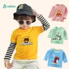 T-shirts enfants enfants vêtements garçons filles t-shirt dessin animé hauts à manches longues bébé automne hiver 100% coton sweat 230322