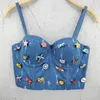 Vrouwen Tanks Camis Irene Tinnie Sexy Leuke Gat Cartoon Decoratie Push Up Bustier Bralette Cropped Top Vest Plus Size 230322