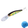 Minnow 125mm 14g Esche da pesca Deep Diving Lure Swim Bait Ice Fish Crank Bait Whopper Plopper Sink Bass Bait Japan Tackle Pesca