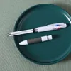 Pièce stylo à bille Kawaii silice 3 encre colorée noir bleu rouge stylos à bille pour écrire enfants étudiants cadeau papeterie