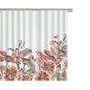 Cortinas de ducha Planta Cortinas de baño Flores y plantas Impresión con ganchos para cortinas de baño Baño Tela impermeable de alta calidad 230322