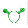 Annan hem trädgård halloween moq50pcs hår hoop shrek hårnål öron peadband huvud cirkel party kostym föremål maskera dhcol