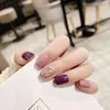 Falso unhas lindas delicadas strass pérolas temperamento suave