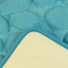 Tapis de bain Tapis en mousse à mémoire de forme en pierre 3D Épaississant Tapis antidérapant en velours de corail à rebond lent