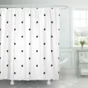 Tende da doccia Tenda da doccia Piccolo motivo astratto a pois con Trendy Cute Bolla monocromatica in bianco e nero Bambino Poliestere impermeabile 230322