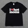 Mens Tshirts I Love Moms Skateboard T Shirt% 100 Pamuk Sokak Giyin