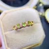 Cluster Ringe Natürlicher Rubin Peridot Smaragd Ring Sterling Silber 925 Hochzeit Damen Luxus Kostenloser Versand Schmuck Original