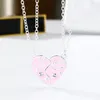 Pendant Necklaces Fashion Children's Necklace Magnet Alloy Drop Oil Love Set Jewelrys Gifts