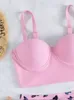 Set di bikini sexy rosa femminile da bagno nuovo costume da bagno push up da bagno da bagno costume da bagno Biquini brasiliano