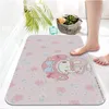 Carpets Japanese Cartoon Kawaii Printed Flannel Floor Mat Bathroom Decor Carpet Non-Slip For Living Room Kitchen Welcome Doormat RugsCarpets